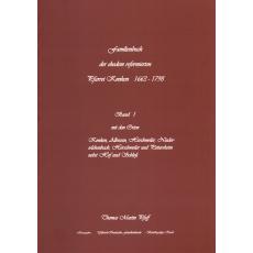 Familienbuch der ehemaligen reformierten Pfarrei Konken 1663 - 1798 Band 1