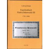 Familienbuch Fürth (Odenwald) Band  III 1781-1900