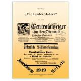 Vor hundert Jahren 1919